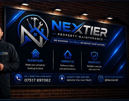 NexTier property maintenance branded project board